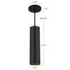 Lorna 12-in (3-in Dia.) 36 Degree Optic White LED Pendant