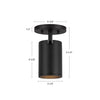 Lorna 6-in (3-in Dia.) 36 Degree Optic Black LED Adjustable Ceiling Mount