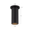 Lorna 8-in (3-in Dia.) 36 Degree Optic White LED Ceiling Mount