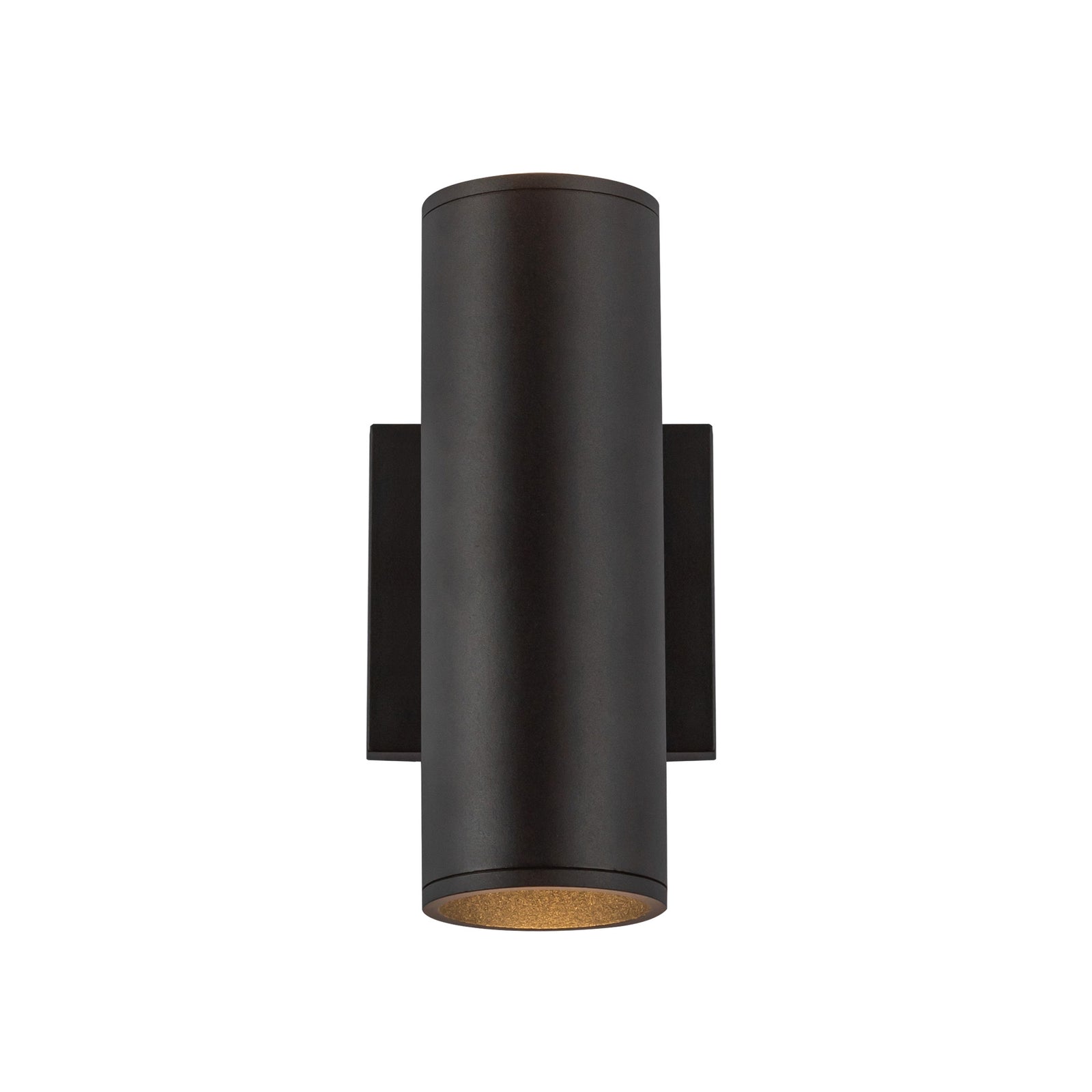 Lorna 9-in (3-in Dia.) 36 Degree Optic Black LED Wall Sconce Up/Down Light