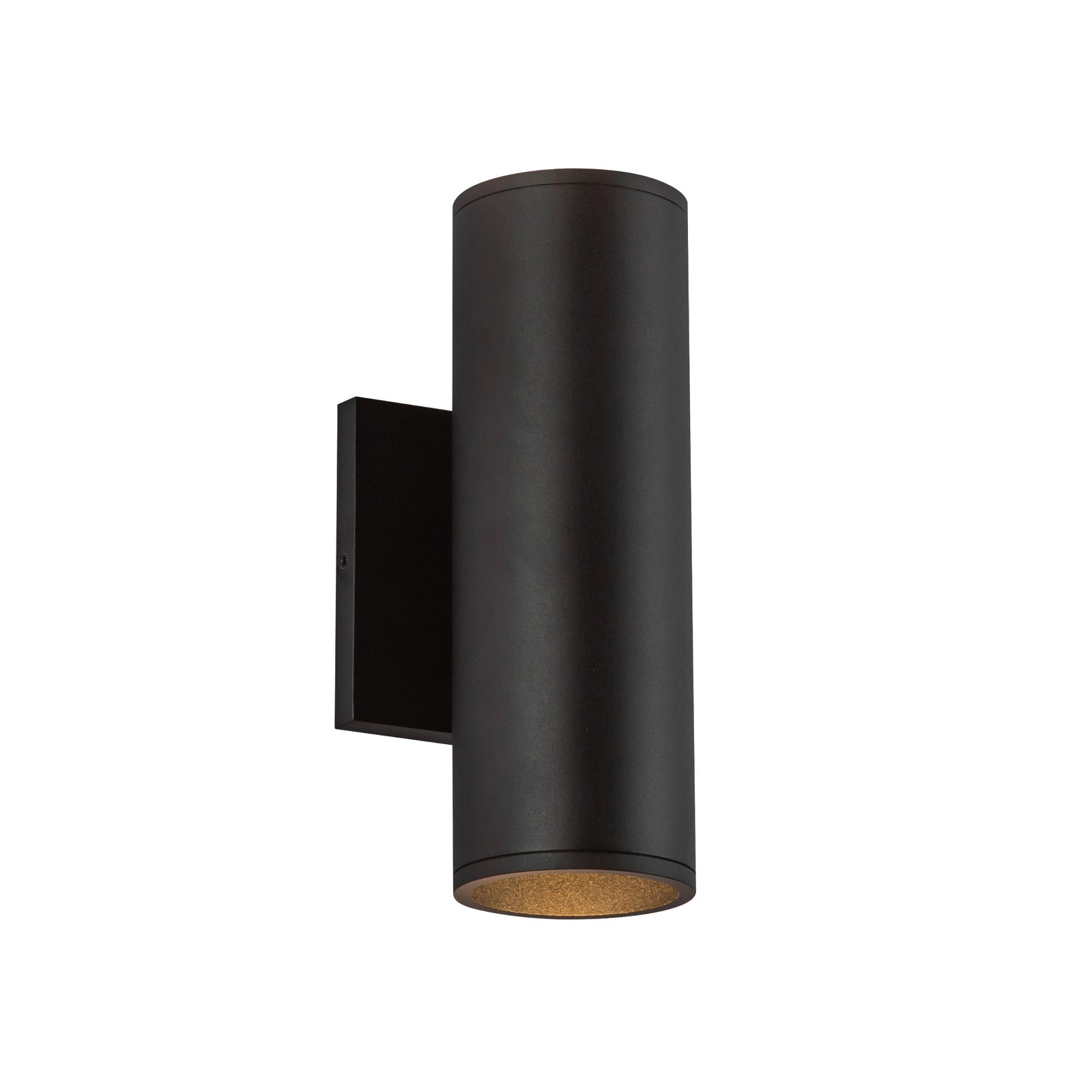 Lorna 9-in (3-in Dia.) 36 Degree Optic Black LED Wall Sconce Up/Down Light