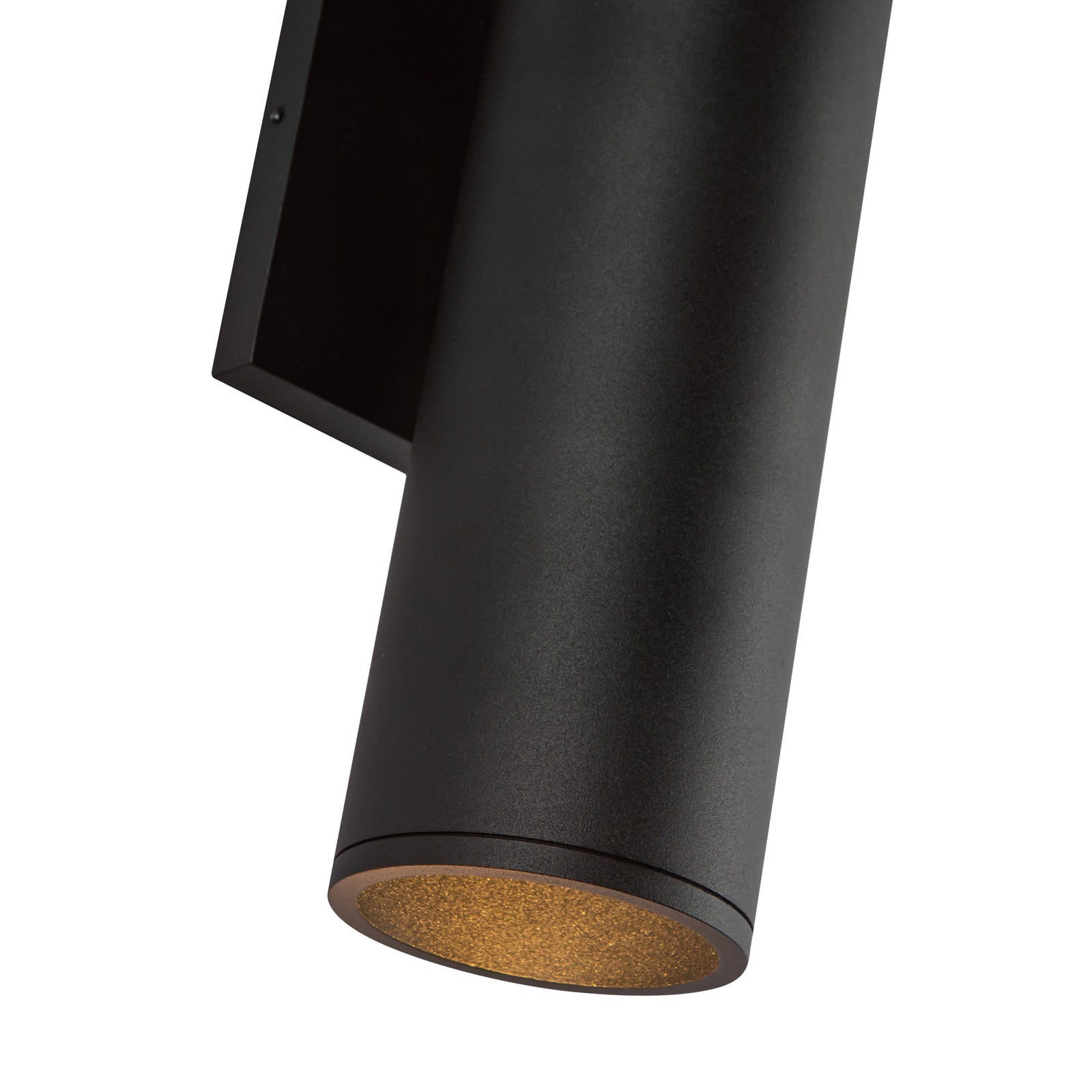 Lorna 12-in (3-in Dia.) 36 Degree Optic Black LED Wall Sconce Up/Down Light
