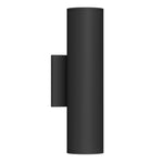 Lorna 12-in (3-in Dia.) 36 Degree Optic Black LED Wall Sconce Up/Down Light