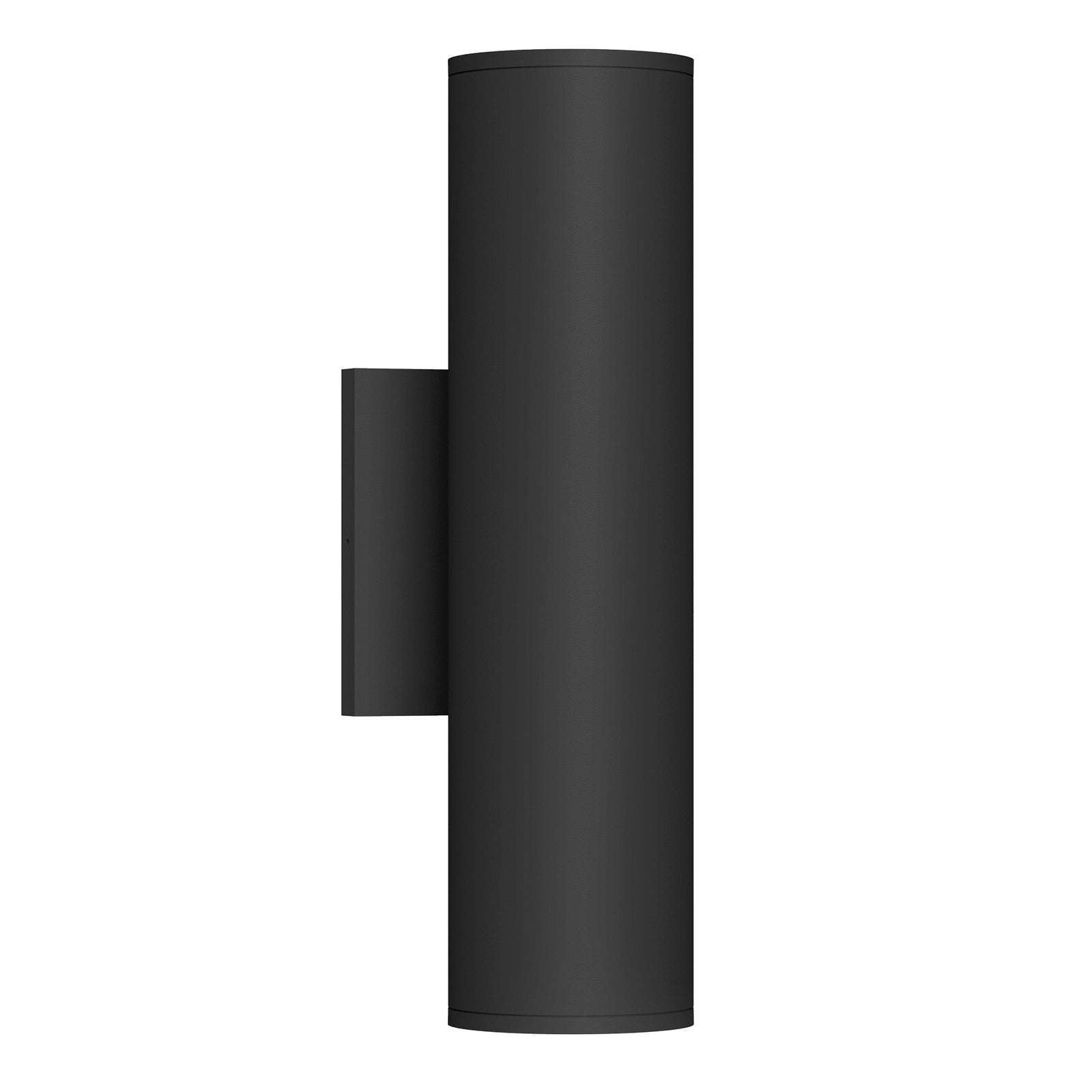 Lorna 12-in (3-in Dia.) 36 Degree Optic Black LED Wall Sconce Up/Down Light