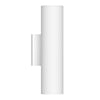 Lorna 12-in (3-in Dia.) 36 Degree Optic White LED Wall Sconce Up/Down Light