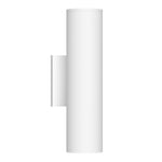 Lorna 12-in (3-in Dia.) 36 Degree Optic White LED Wall Sconce Up/Down Light