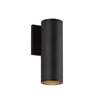 Lorna 9-in (3-in Dia.) 36 Degree Optic Black LED Wall Sconce