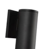 Lorna 9-in (3-in Dia.) 36 Degree Optic Black LED Wall Sconce