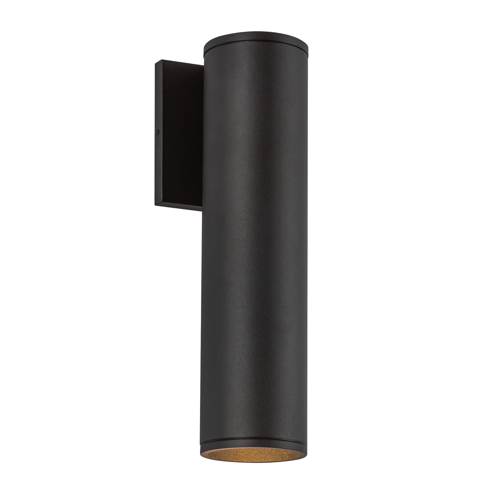 Lorna 12-in (3-in Dia.) 36 Degree Optic Black LED Wall Sconce