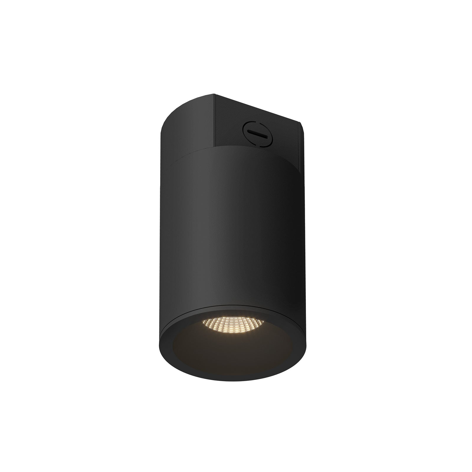 Lorna 8-in (4-in Dia.) 36 Degree Optic Black LED Concrete Ceiling Mount