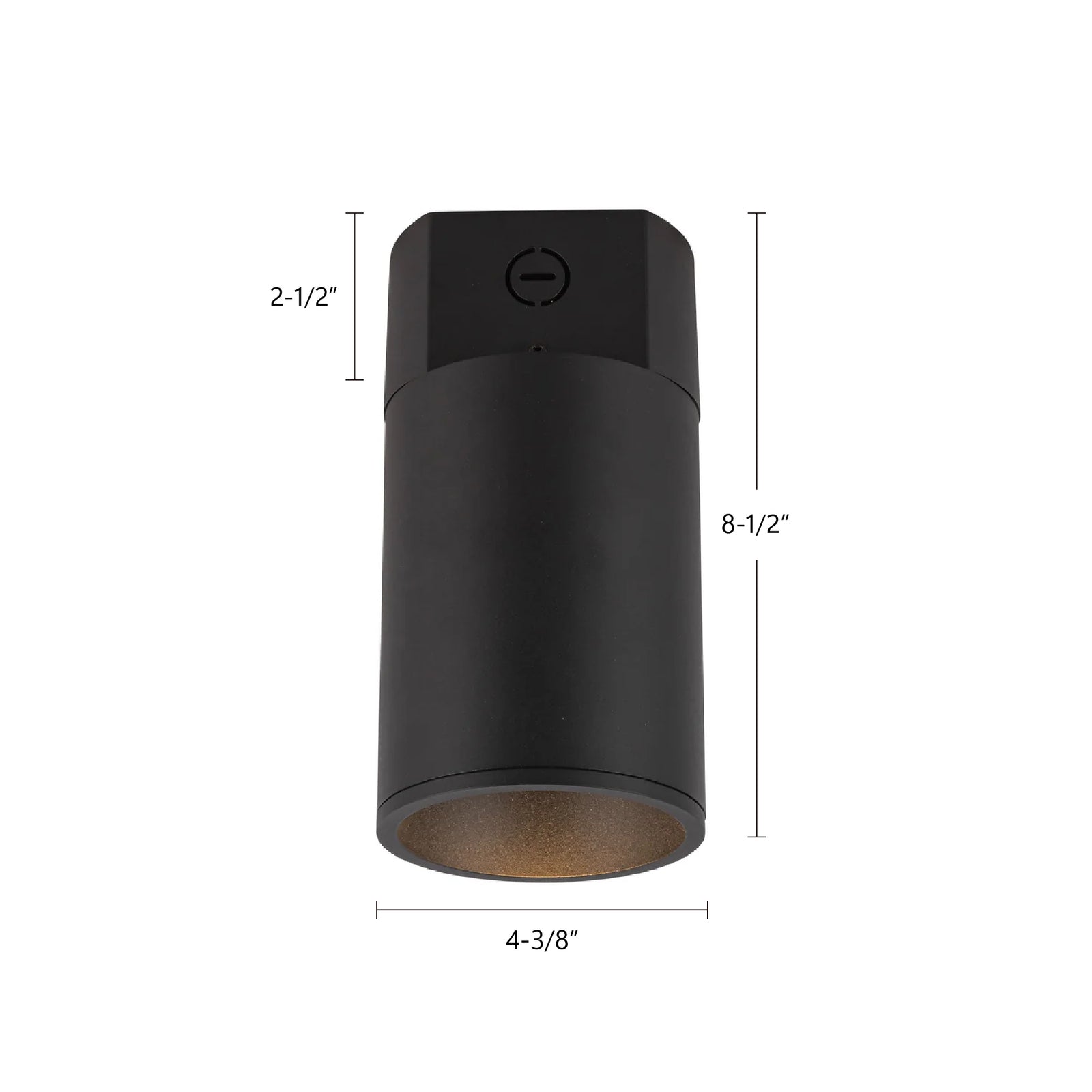 Lorna 8-in (4-in Dia.) 36 Degree Optic White LED Concrete Ceiling Mount