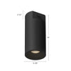 Lorna 10-in (4-in Dia.) 36 Degree Optic White LED Concrete Ceiling Mount