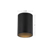 Lorna 6-in (4-in Dia.) 36 Degree Optic White LED Flush Mount