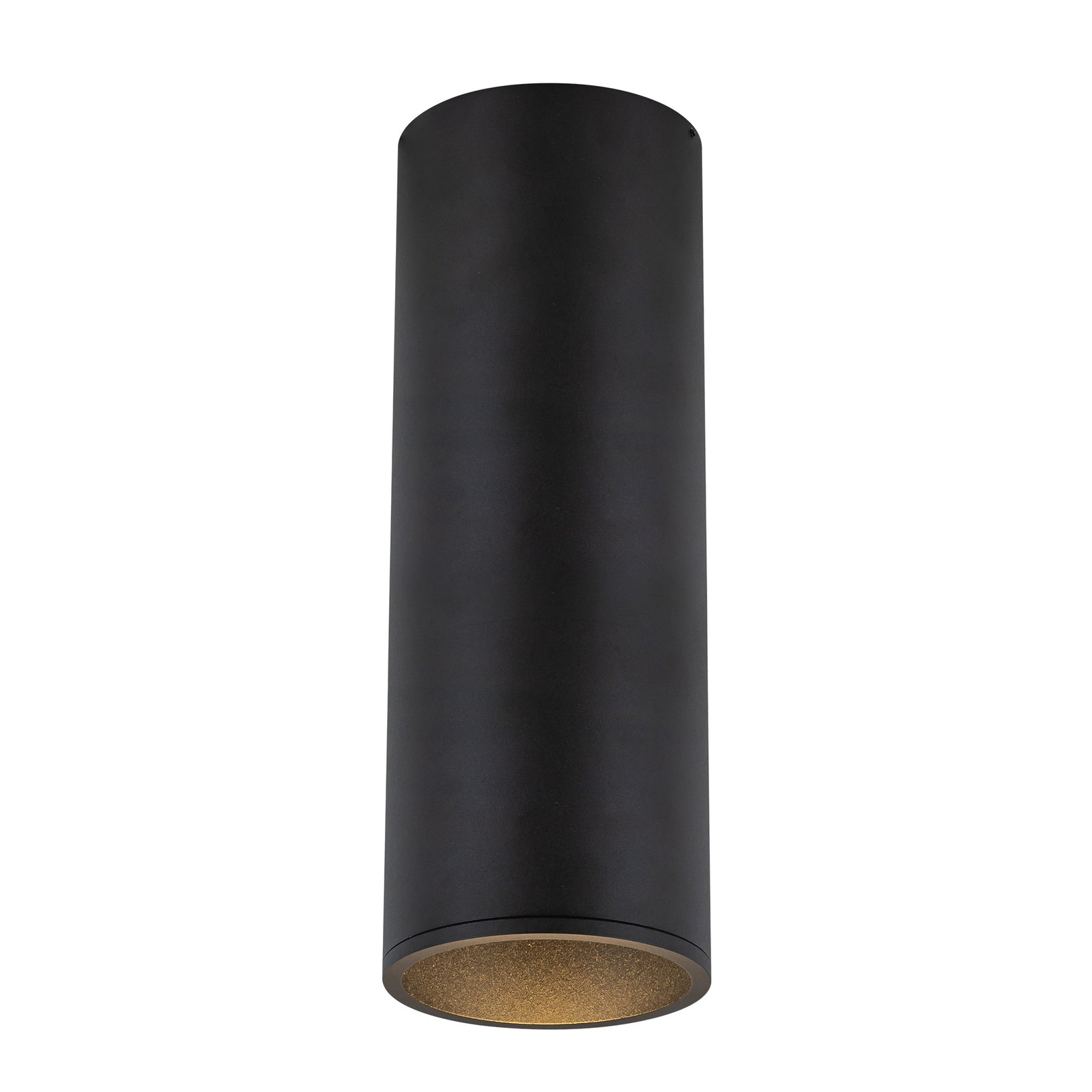 Lorna 12-in (4-in Dia.) 36 Degree Optic Black LED Flush Mount