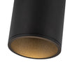 Lorna 12-in (4-in Dia.) 36 Degree Optic Black LED Flush Mount