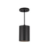 Lorna 6-in (4-in Dia.) 36 Degree Optic Black LED Pendant