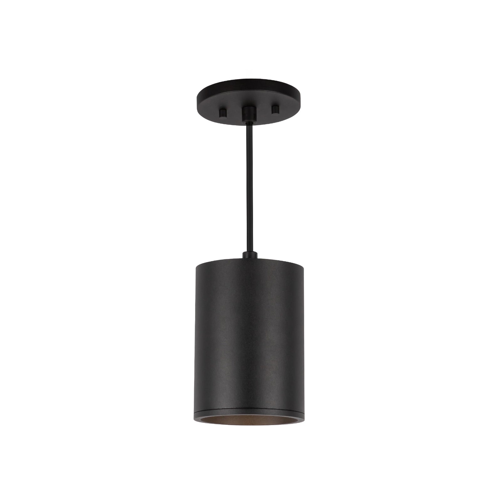 Lorna 6-in (4-in Dia.) 36 Degree Optic Black LED Pendant