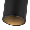 Lorna 8-in (4-in Dia.) 36 Degree Optic Black LED Pendant