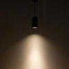 Lorna 8-in (4-in Dia.) 36 Degree Optic Black LED Pendant