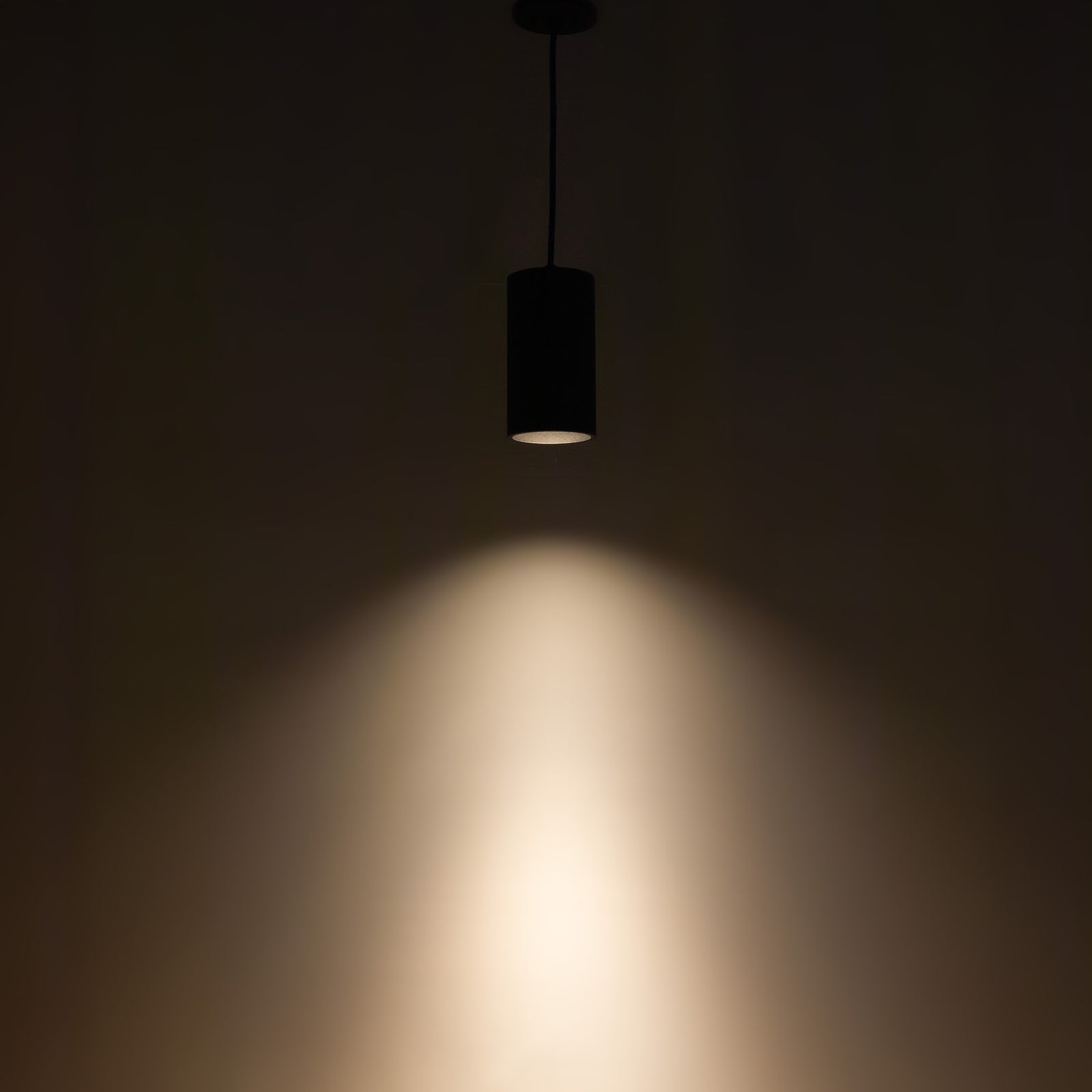 Lorna 8-in (4-in Dia.) 36 Degree Optic Black LED Pendant