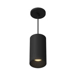 Lorna 8-in (4-in Dia.) 36 Degree Optic Black LED Pendant