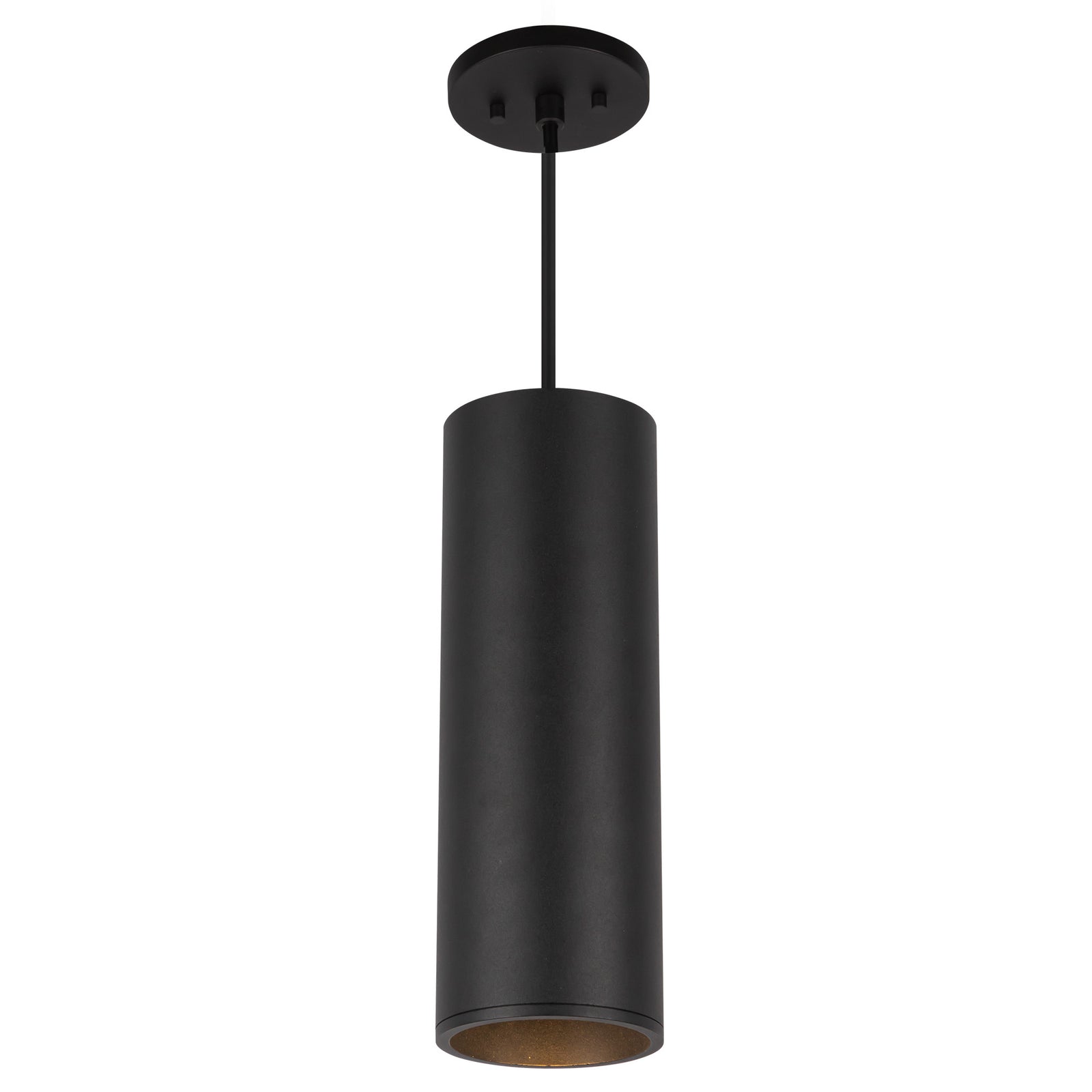 Lorna 13-in (4-in Dia.) 36 Degree Optic Black LED Pendant