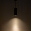 Lorna 13-in (4-in Dia.) 36 Degree Optic Black LED Pendant
