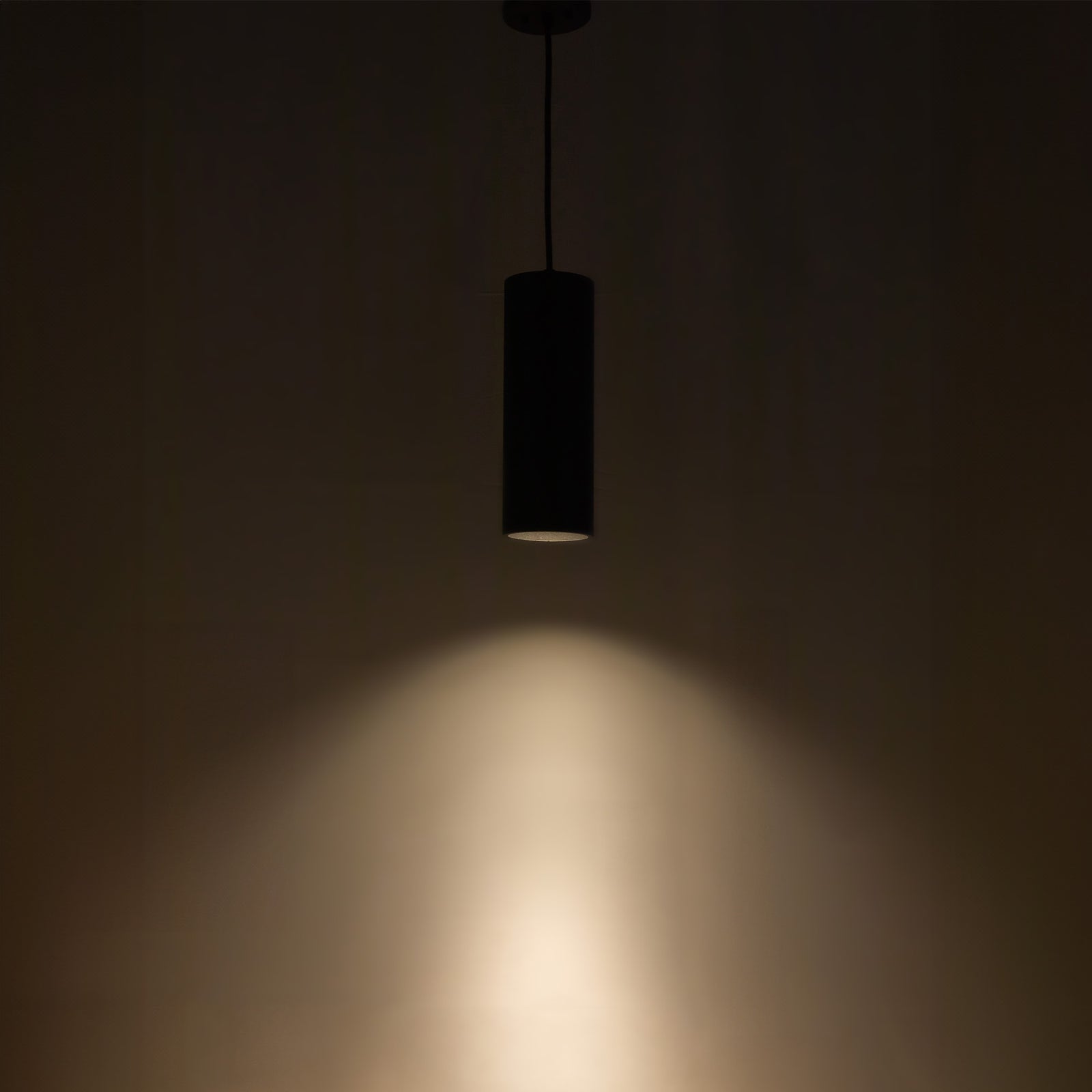 Lorna 13-in (4-in Dia.) 36 Degree Optic Black LED Pendant