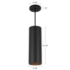 Lorna 13-in (4-in Dia.) 36 Degree Optic Black LED Pendant