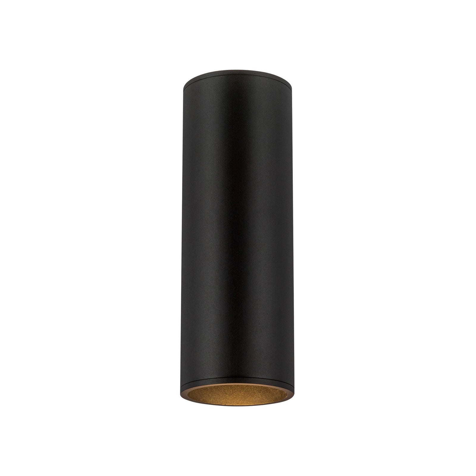Lorna 12-in (4-in Dia.) 36 Degree Optic Black LED Wall Sconce Up/Down Light