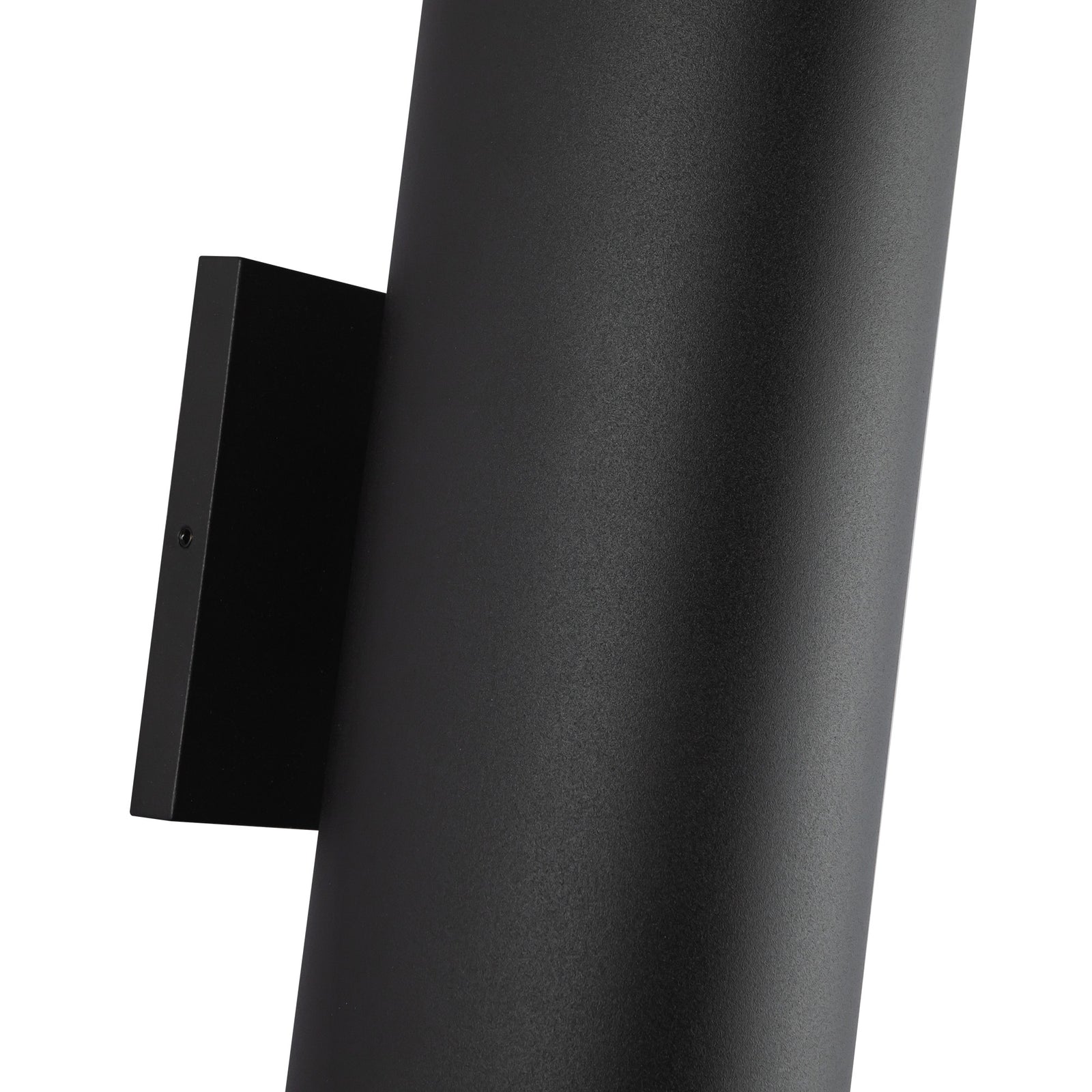 Lorna 12-in (4-in Dia.) 36 Degree Optic Black LED Wall Sconce Up/Down Light