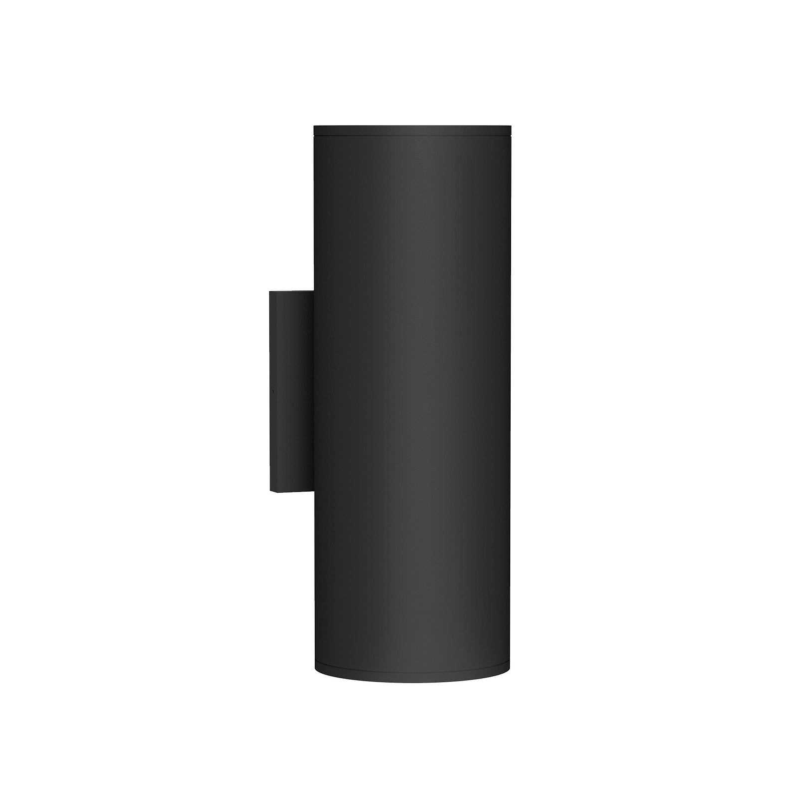 Lorna 12-in (4-in Dia.) 36 Degree Optic Black LED Wall Sconce Up/Down Light