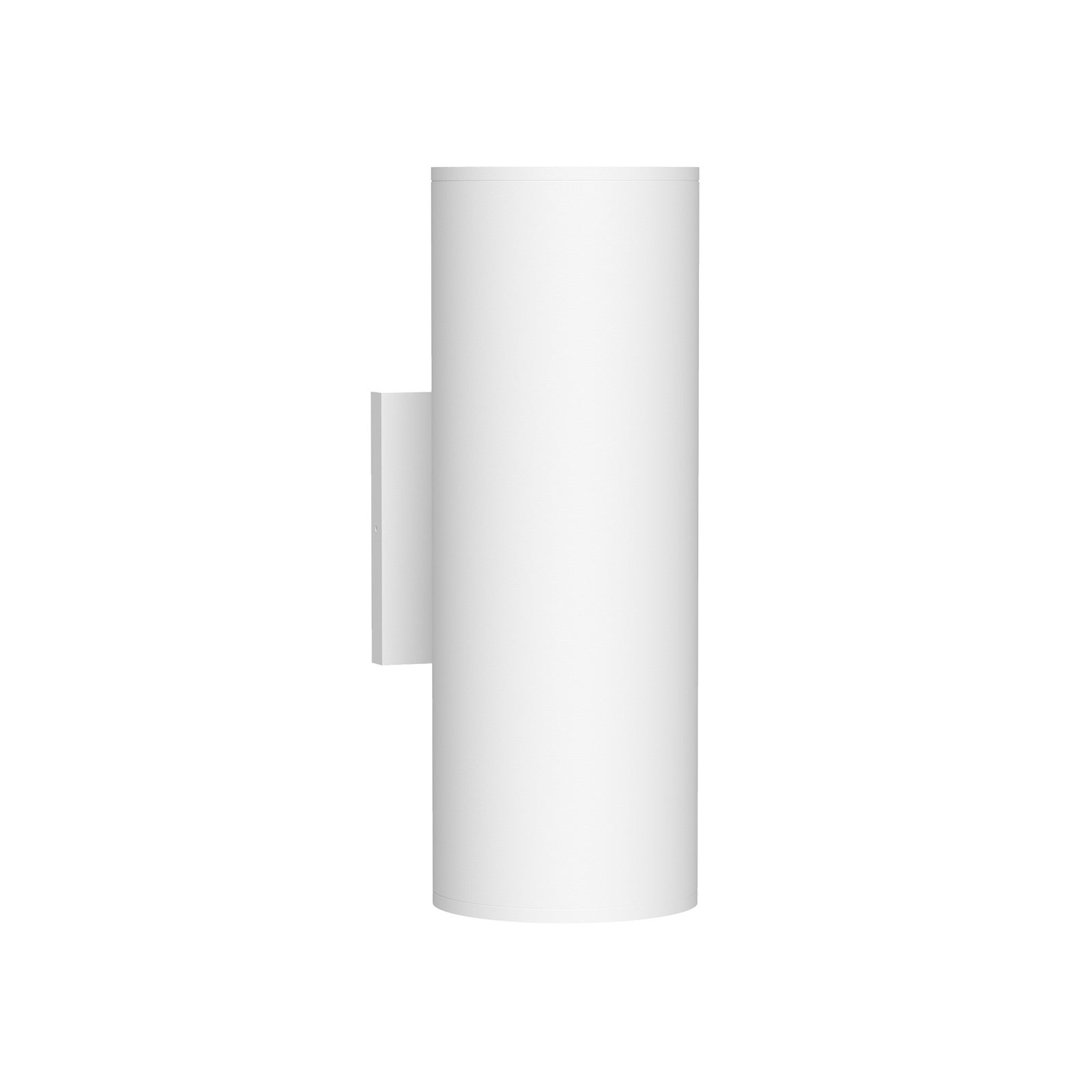 Lorna 12-in (4-in Dia.) 36 Degree Optic White LED Wall Sconce Up/Down Light