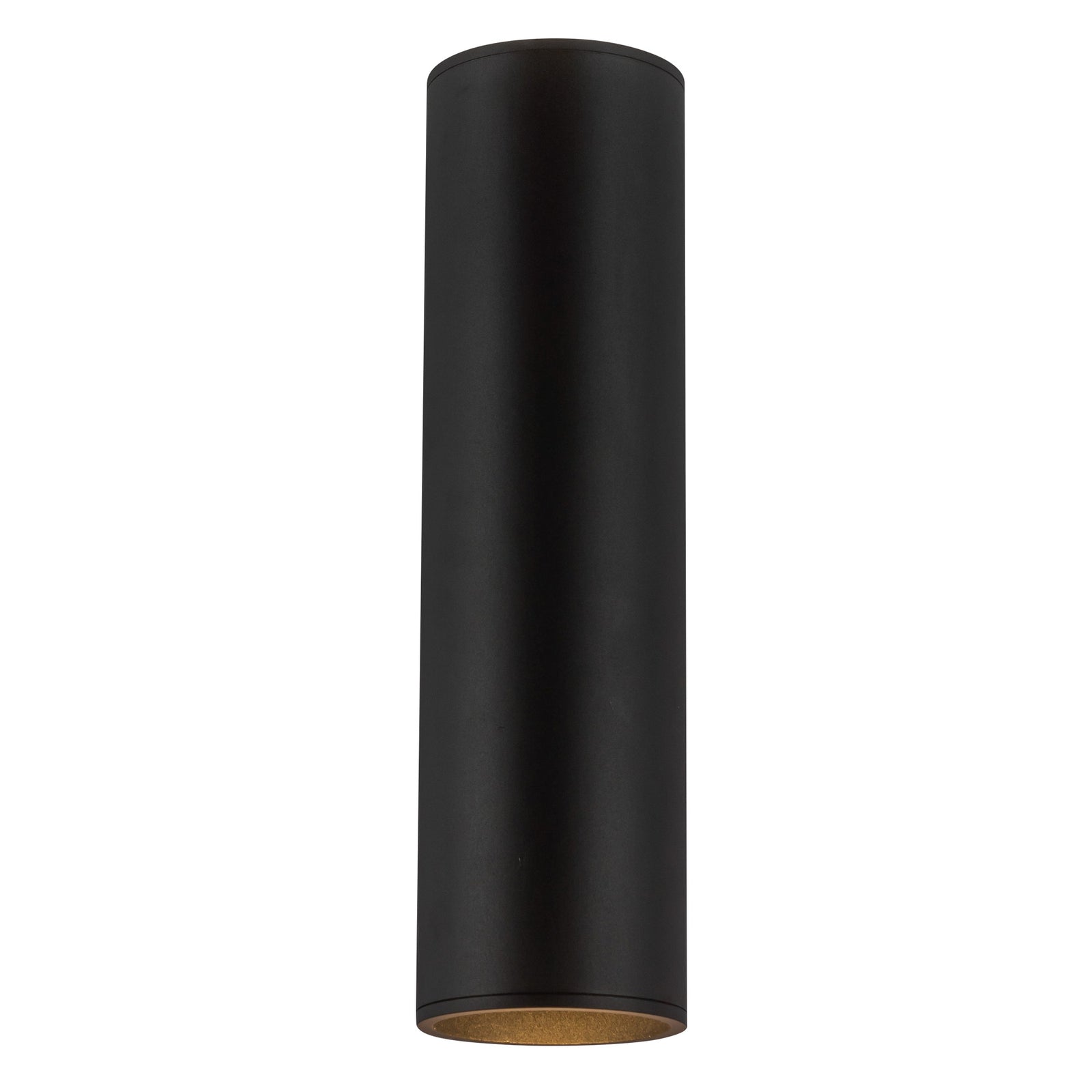 Lorna 16-in (4-in Dia.) 36 Degree Optic Black LED Wall Sconce Up/Down Light