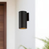 Lorna 9-in (4-in Dia.) 36 Degree Optic Black LED Wall Sconce