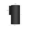 Lorna 9-in (4-in Dia.) 36 Degree Optic White LED Wall Sconce