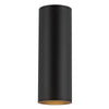 Lorna 12-in (4-in Dia.) 36 Degree Optic Black LED Wall Sconce