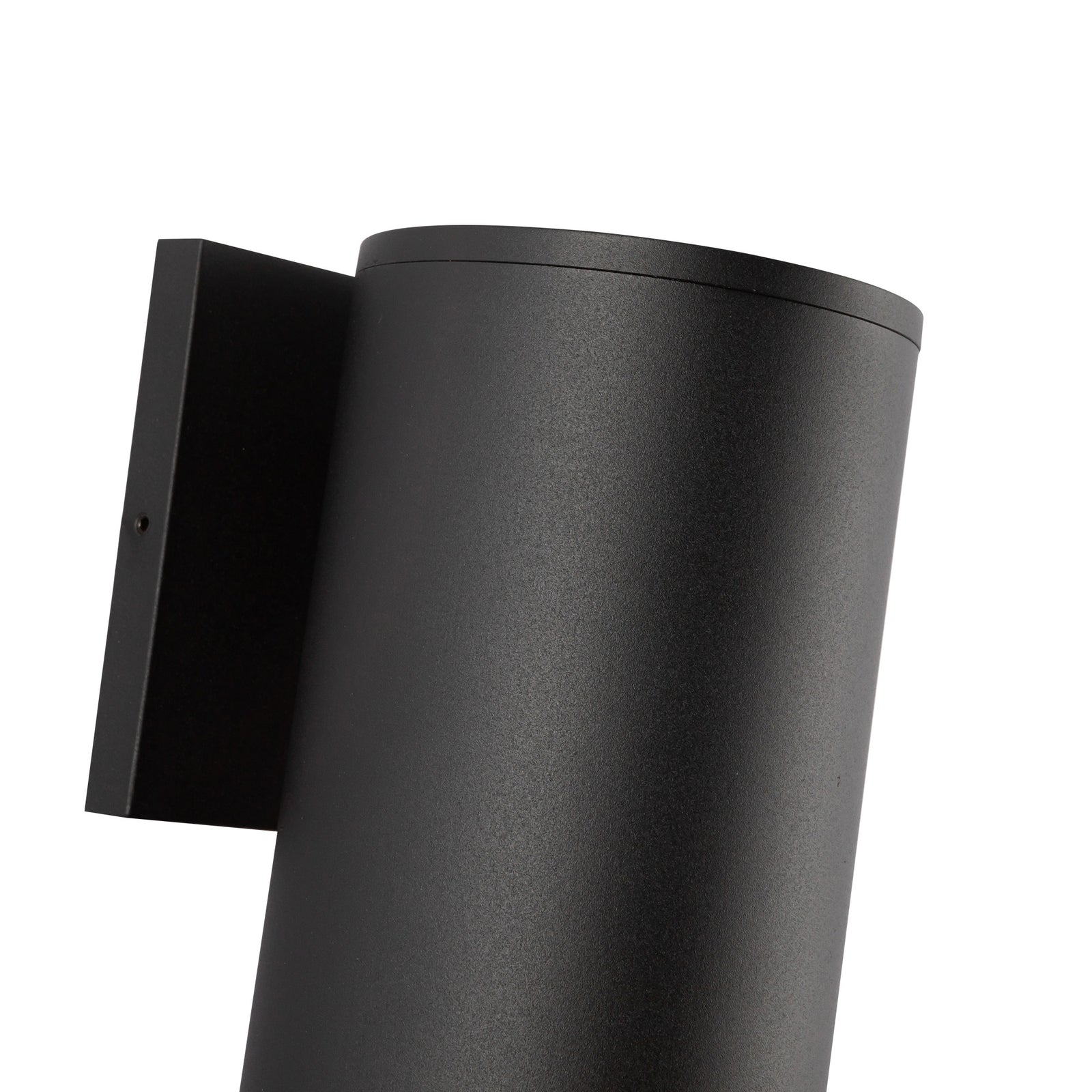 Lorna 12-in (4-in Dia.) 36 Degree Optic Black LED Wall Sconce