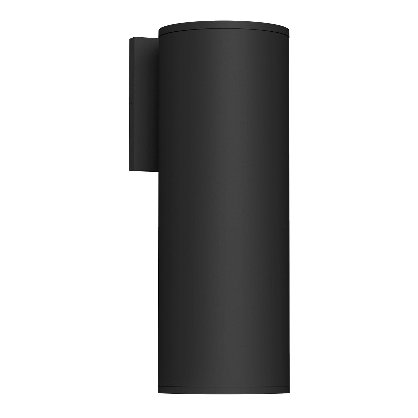 Lorna 12-in (4-in Dia.) 36 Degree Optic Black LED Wall Sconce