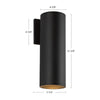 Lorna 12-in (4-in Dia.) 36 Degree Optic White LED Wall Sconce