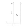 Blade 32-in Black LED Linear Pendant