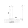 Enzo 48-in Black LED Linear Pendant