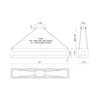 Morina 42-in Walnut LED Linear Pendant