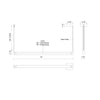 Laurence 41-in Vintage Brass LED Linear Pendant