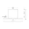 Vesper 73-in Black LED Linear Pendant