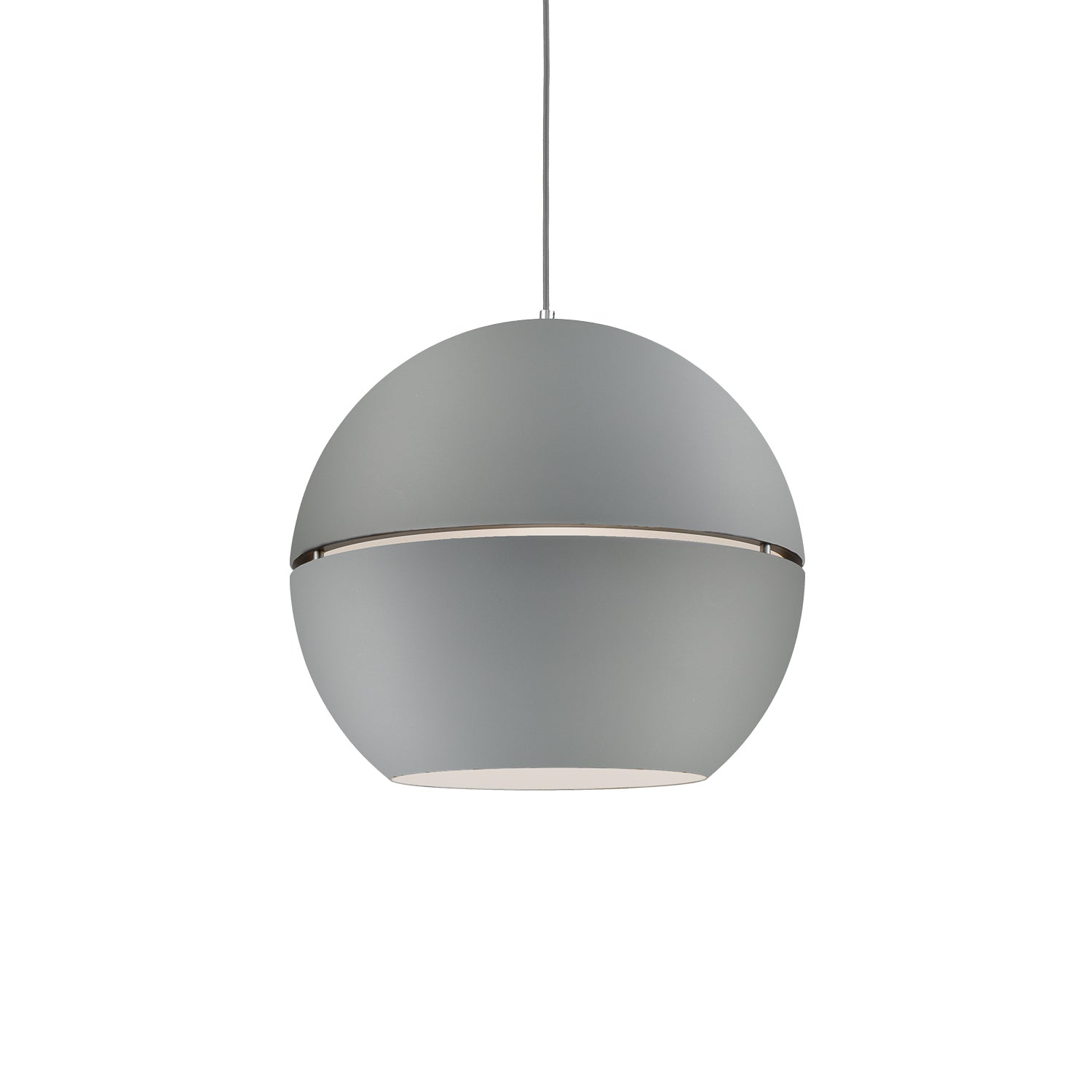 Lucas 24-in Gray 1 Light Pendant