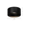 Lucci 5-in White LED Flush Mount