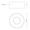 Lucci 5-in White LED Flush Mount