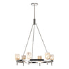 Lucian 32-in Polished Nickel/Alabaster 6 Lights Chandeliers