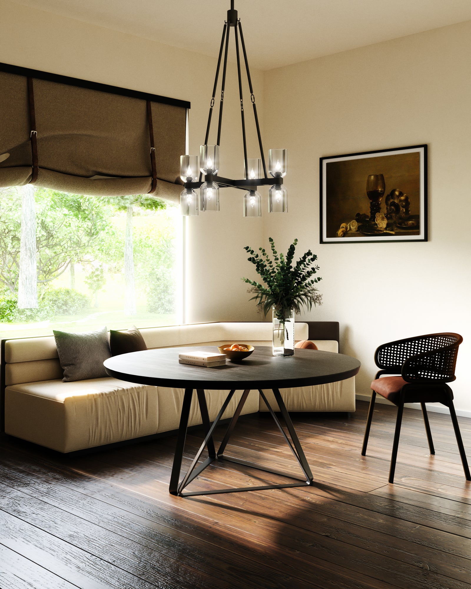 Lucian 22-in Clear Crystal/Urban Bronze 8 Lights Chandeliers